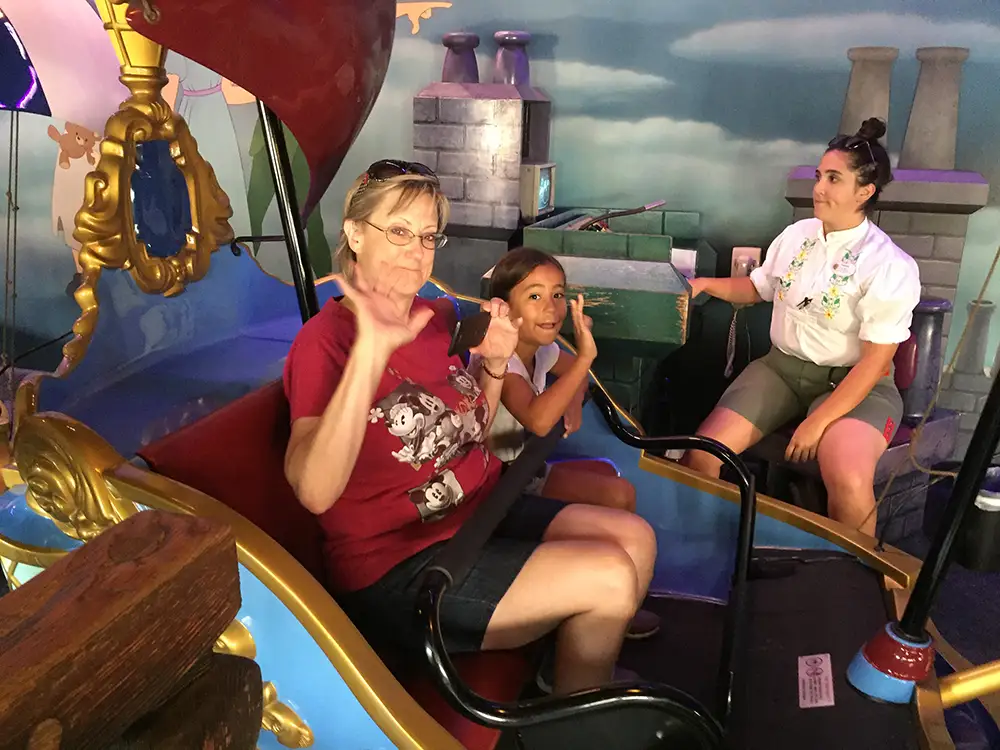 Peter Pan ride at Disneyland.