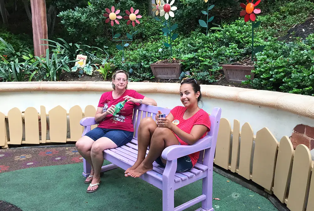 Relaxing at California Adventure